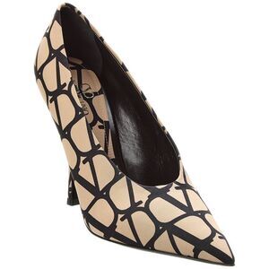 Valentino Vlogo 110 Canvas Pump, Beige